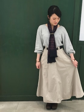 「BERING（ベーリング）のアイテム」を使った、NORDICFeeling 新宿店スタッフさん（レディース・158cm）の冬コーディネート