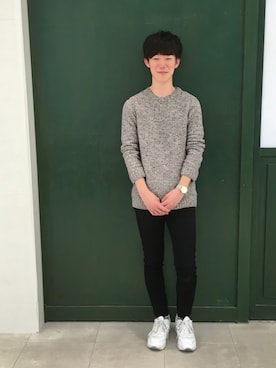 「TRIWA（トリワ）のアイテム」を使った、NORDICFeeling 新宿店スタッフさん（メンズ・175cm）の冬コーディネート