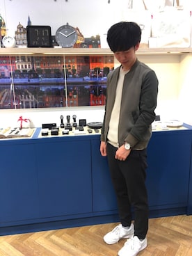 「TRIWA（トリワ）のアイテム」を使った、NORDICFeeling 新宿店スタッフさん（メンズ・175cm）の冬コーディネート