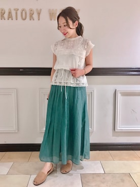 「laboratory work（ラボラトリーワーク）のアイテム」を使った、★suzuyukiさん（レディース・151cm）の春コーディネート