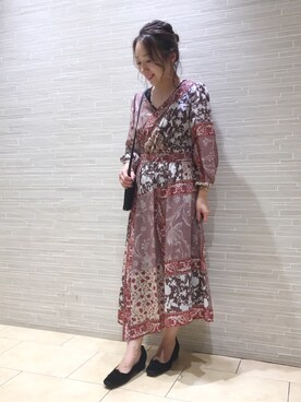 「laboratory work（ラボラトリーワーク）のアイテム（ワンピース/ドレス）」を使った、★suzuyukiさん（レディース・151cm）の秋コーディネート