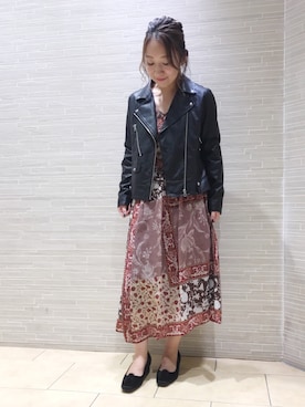 「laboratory work（ラボラトリーワーク）のアイテム（ジャケット/アウター）」を使った、★suzuyukiさん（レディース・151cm）の秋コーディネート