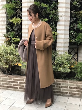 「アイテム（ドレス）」を使った、★suzuyukiさん（レディース・151cm）の秋コーディネート