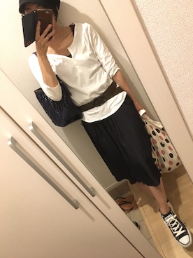 A( ̄▽ ̄)Aさん(レディース・154cm)の春コーディネート