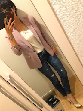 「SIENA（シエナ）のアイテム」を使った、A(￣▽￣)Aさん（レディース・154cm）の春コーディネート