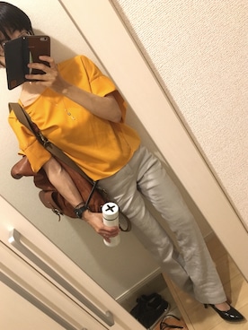 「RYU（リュー）のアイテム（バッグ）」を使った、A(￣▽￣)Aさん（レディース・154cm）の夏コーディネート