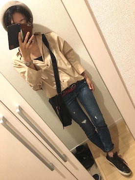 A( ̄▽ ̄)Aさん(レディース・154cm)の秋コーディネート