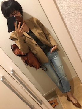 A(￣▽￣)Aさん（レディース・154cm）の秋コーディネート