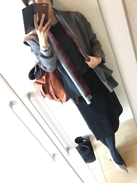 「pas de calais（パドカレ）のアイテム」を使った、A(￣▽￣)Aさん（レディース・154cm）の秋コーディネート