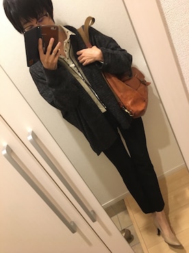 「pas de calais（パドカレ）のアイテム」を使った、A(￣▽￣)Aさん（レディース・154cm）の秋コーディネート