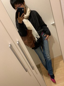 「pas de calais（パドカレ）のアイテム」を使った、A(￣▽￣)Aさん（レディース・154cm）の冬コーディネート