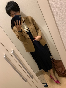 「pas de calais（パドカレ）のアイテム」を使った、A(￣▽￣)Aさん（レディース・154cm）の冬コーディネート