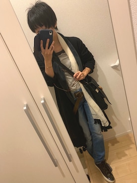 「pas de calais（パドカレ）のアイテム」を使った、A(￣▽￣)Aさん（レディース・154cm）の冬コーディネート