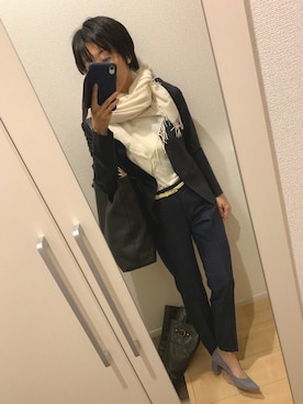 A(￣▽￣)Aさん（レディース・154cm）の春コーディネート