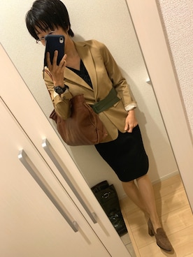 A(￣▽￣)Aさん（レディース・154cm）の春コーディネート