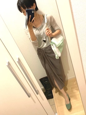 A(￣▽￣)Aさん（レディース・154cm）の春コーディネート