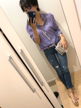 A(￣▽￣)Aさん（レディース・154cm）の春コーディネート