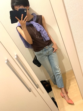 「SIENA（シエナ）のアイテム」を使った、A(￣▽￣)Aさん（レディース・154cm）の夏コーディネート