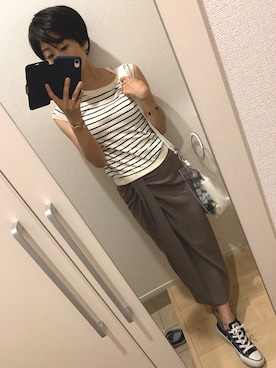 「SIENA（シエナ）のアイテム」を使った、A(￣▽￣)Aさん（レディース・154cm）の夏コーディネート