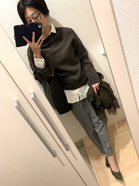 A(￣▽￣)Aさん（レディース・154cm）の秋コーディネート