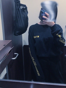 「M.Y.O.B（エム.ワイ.オー.ビー）のアイテム（トップス）」を使った、のぞみさん（レディース・158cm）の秋コーディネート