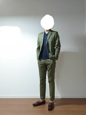 「Import & Select（インポートアンドセレクト）のアイテム（シューズ）」を使った、3939さん（メンズ・186cm）の春コーディネート