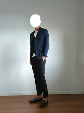 「Import & Select（インポートアンドセレクト）のアイテム（シューズ）」を使った、3939さん（メンズ・186cm）の秋コーディネート