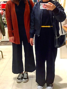 「L.D.S.（エルディーエス）のアイテム」を使った、m i o︎ ☺︎さん（レディース・156cm）の冬コーディネート