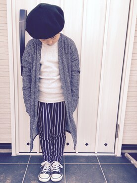 「Seraph（セラフ）のアイテム（帽子）」を使った、tomiさん（キッズ・120cm）の春コーディネート