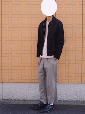 「アイテム（ブルゾン）」を使った、みやさん（メンズ・179cm・30代）の春コーディネート