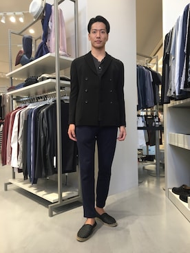 「GIORGIO ARMANI」｜Shinさん（メンズ・181cm）の夏コーディネート