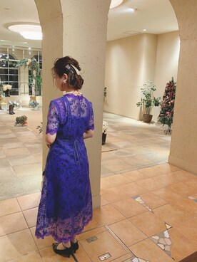 Fray I D フレイアイディー のドレス ブルー系 を使った人気ファッションコーディネート Wear
