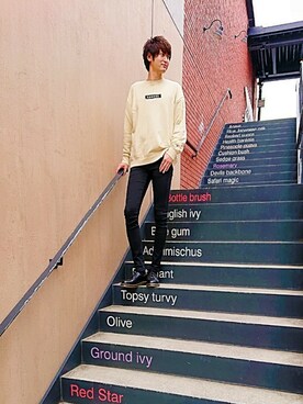 にっちさん（メンズ・186cm）の春コーディネート