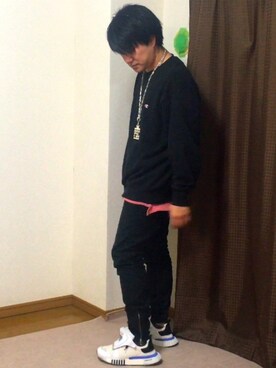 DJあっぷぅさん（メンズ・172cm）の冬コーディネート