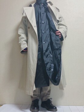「stein」｜「アイテム（その他アウター）」を使った、Kagamiさん（メンズ・170cm）の春コーディネート