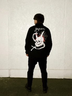 「blackmeans（ブラックミーンズ）のアイテム（ジャケット/アウター）」を使った、としひこ   さん（メンズ・167cm）の秋コーディネート