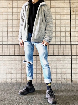 「アイテム（ブルゾン）」を使った、いっささん（メンズ・177cm・10代）の秋コーディネート