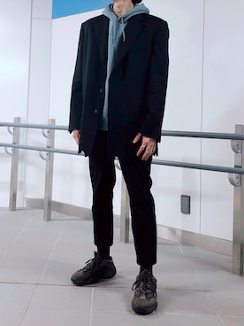 「ADER error（アーダーエラー）のアイテム（ジャケット/アウター）」を使った、いっささん（メンズ・177cm）の冬コーディネート