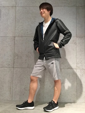 「NEW BALANCE（ニューバランス）のアイテム（ジャケット/アウター）」を使った、NewBalanceGFOさん（メンズ・175cm）の春コーディネート
