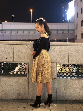 「halloween」｜「アイテム（アクセサリー）」を使った、YUKIさん（レディース・168cm）の冬コーディネート