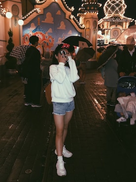 「GAP（ギャップ）のアイテム（バックパック/リュック）」を使った、Uuさん（レディース・147cm）の秋コーディネート