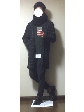「UNFIT（アンフィット）のアイテム（ジャケット/アウター）」を使った、Sさん（メンズ・170cm）の冬コーディネート