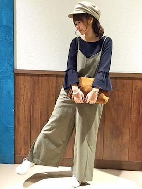 「SPERGA（スペルガ）のアイテム（シューズ）」を使った、MANOさん（レディース・156cm）の春コーディネート