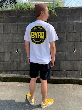 「BYRD（バード）のアイテム」を使った、YOU39さん（メンズ・178cm）の夏コーディネート