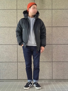 「Stuart Austin（ステュアートオースティン）のアイテム」を使った、YOU39さん（メンズ・178cm）の冬コーディネート