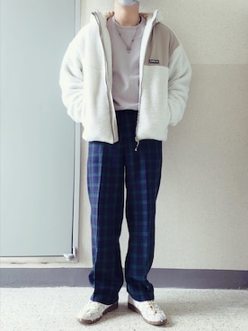 「WHO.A.U（フーアーユー）のアイテム」を使った、jangdaehari 🇰🇷 さん（メンズ・170cm）の冬コーディネート