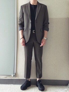 「SET UP」｜「アイテム（腕時計）」を使った、jangdaehari 🇰🇷 さん（メンズ・170cm）の冬コーディネート