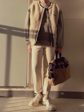 「WHO.A.U（フーアーユー）のアイテム」を使った、jangdaehari 🇰🇷 さん（メンズ・170cm）の冬コーディネート