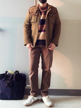 「HAZZYS（ ヘジス）のアイテム」を使った、jangdaehari 🇰🇷 さん（メンズ・170cm）の冬コーディネート