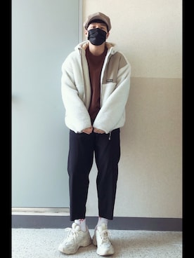 「huntingcap」｜jangdaehari 🇰🇷 さん（メンズ・170cm）の冬コーディネート